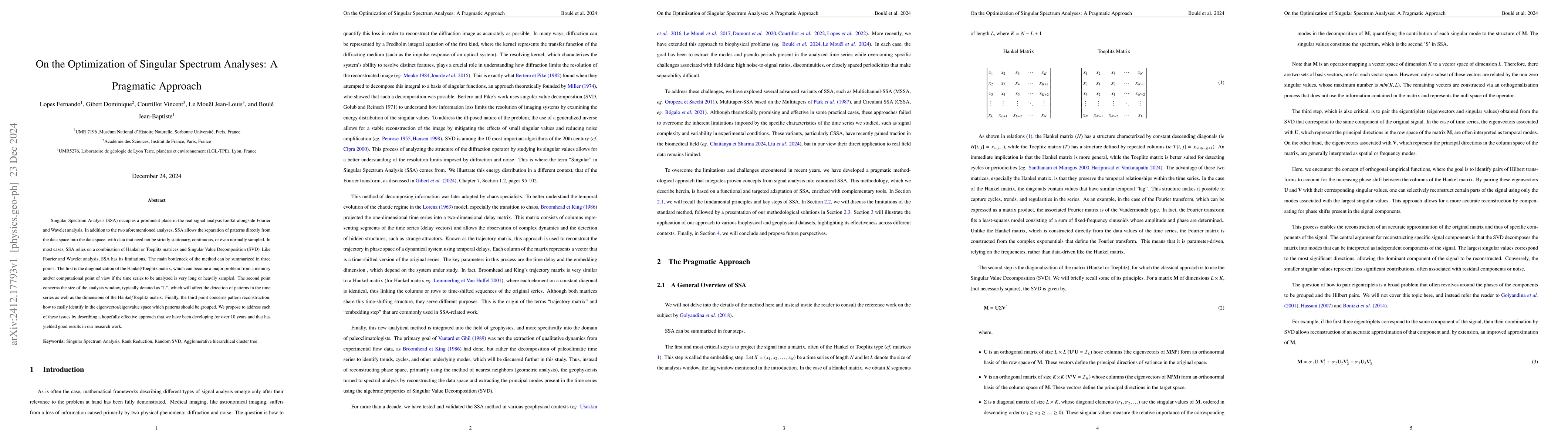 Thumbnail for On the Optimization of Singular Spectrum Analyses: A Pragmatic Approach