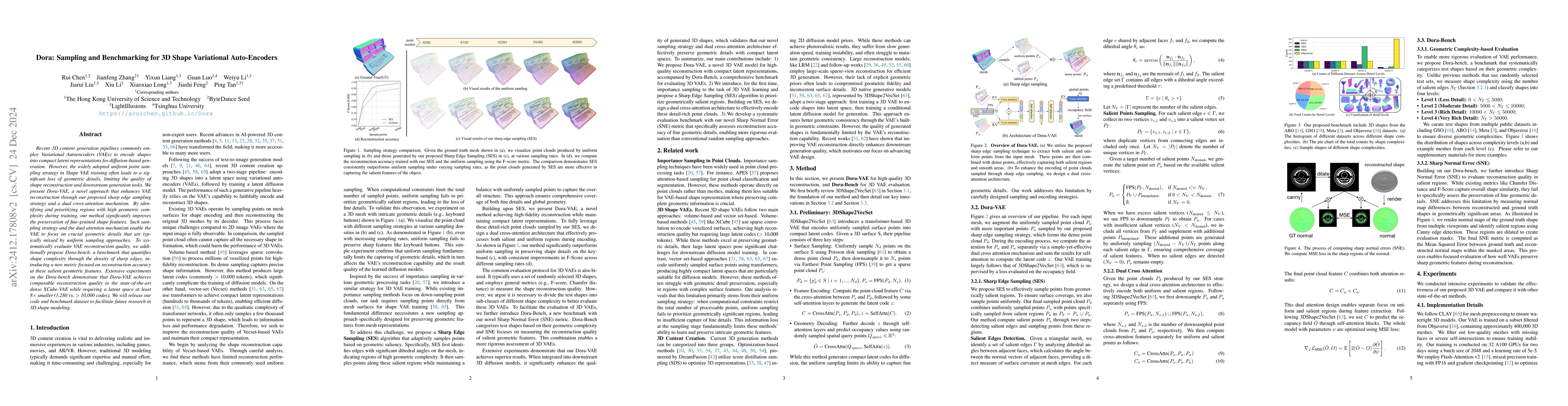 Thumbnail for Dora: Sampling and Benchmarking for 3D Shape Variational Auto-Encoders
