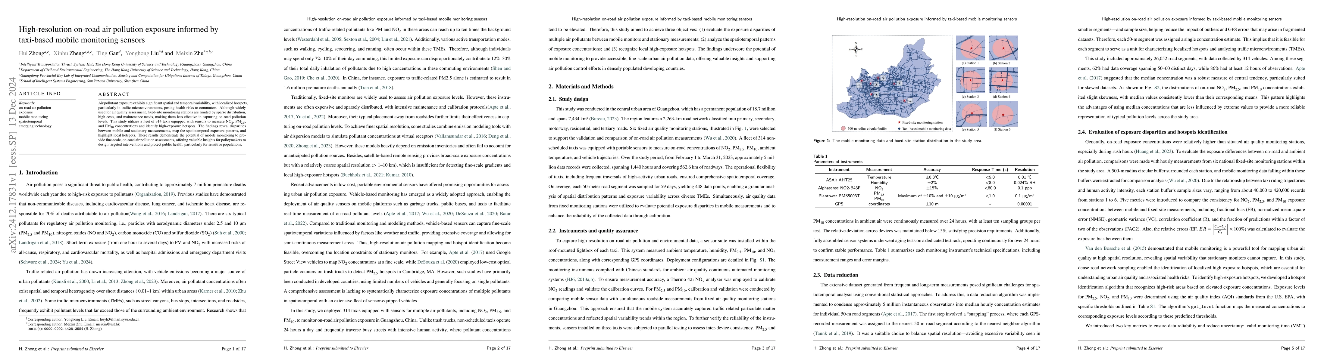 Thumbnail for High-resolution on-road air pollution exposure informed by taxi-based
  mobile monitoring sensors