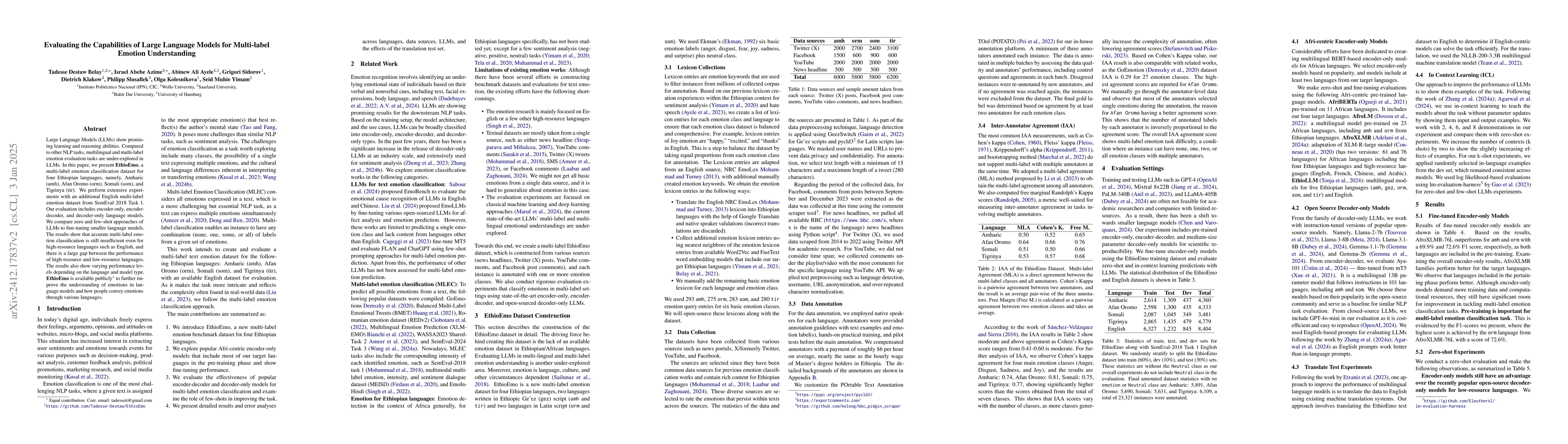 Thumbnail for Evaluating the Capabilities of Large Language Models for Multi-label
  Emotion Understanding