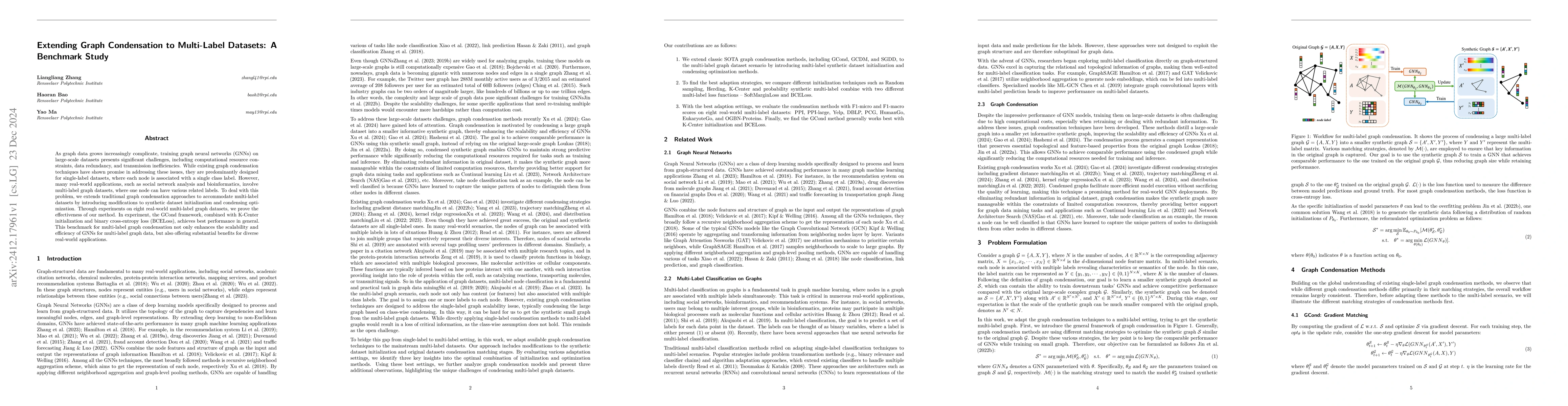 Thumbnail for Extending Graph Condensation to Multi-Label Datasets: A Benchmark Study