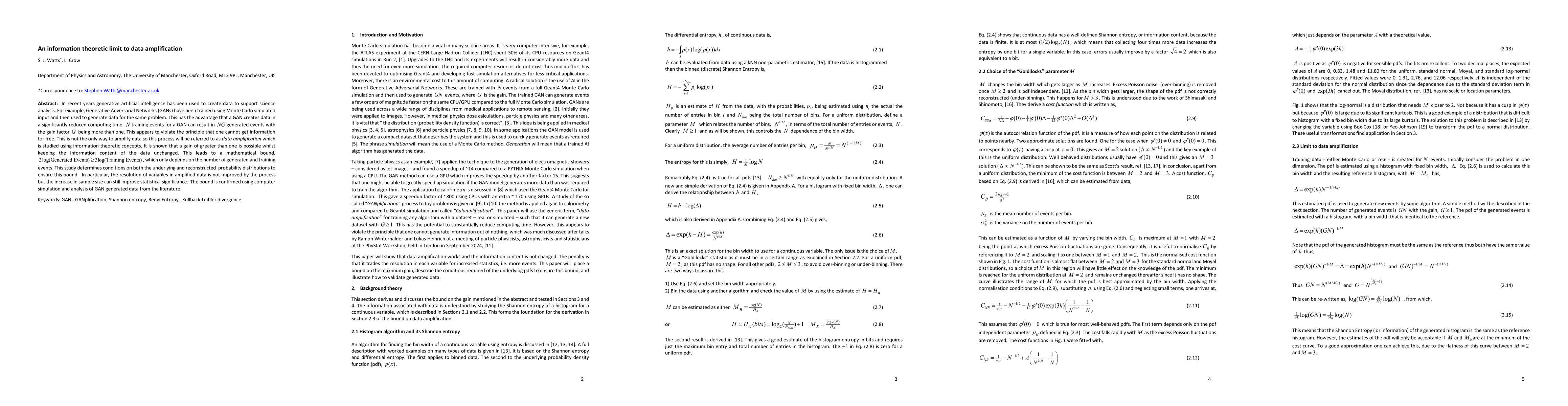Thumbnail for An information theoretic limit to data amplification