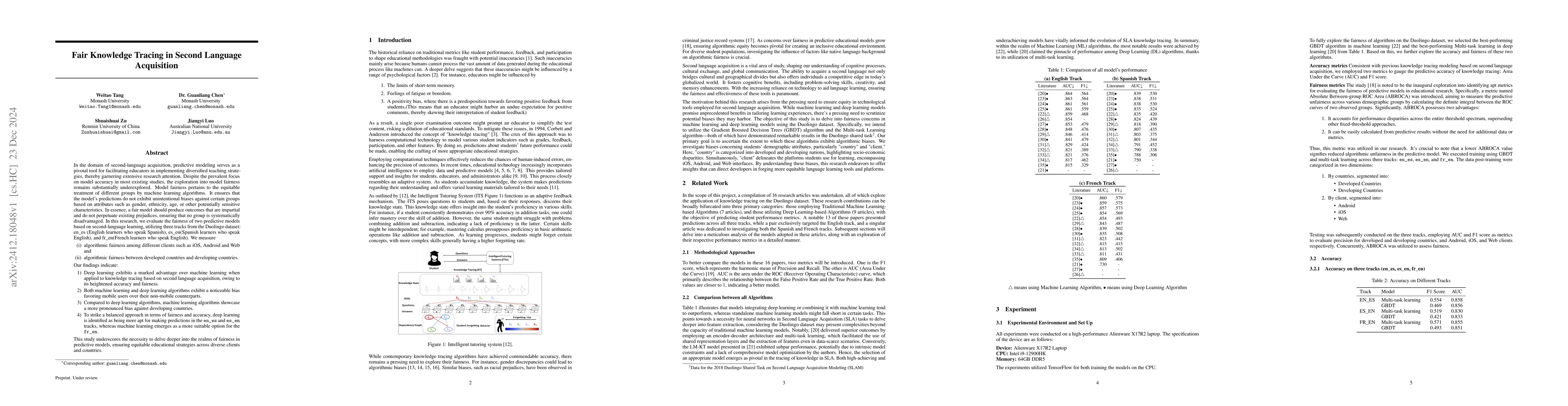 Thumbnail for Fair Knowledge Tracing in Second Language Acquisition
