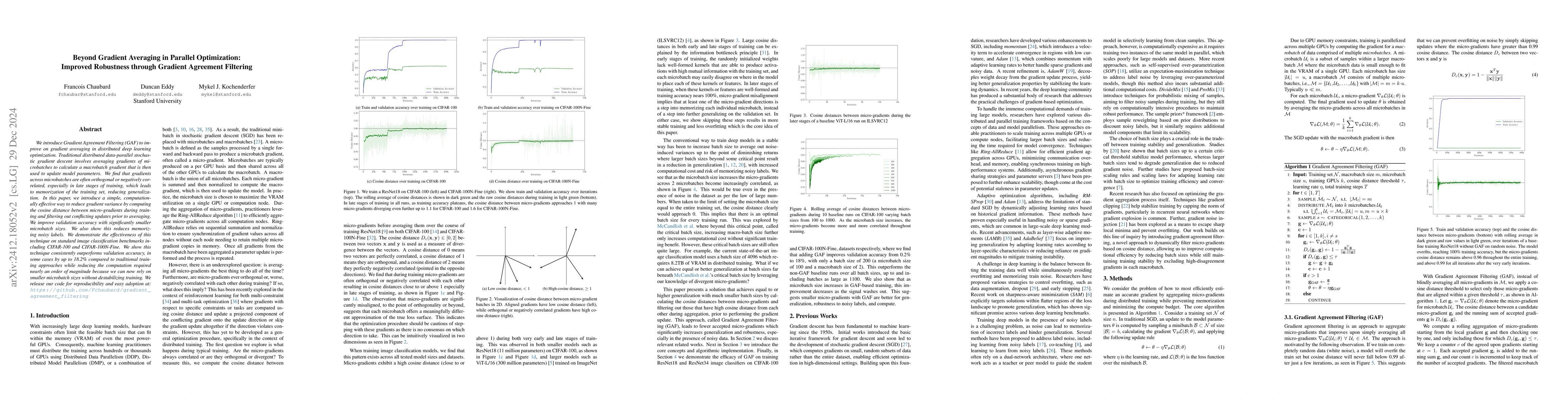 Thumbnail for Beyond Gradient Averaging in Parallel Optimization: Improved Robustness
  through Gradient Agreement Filtering