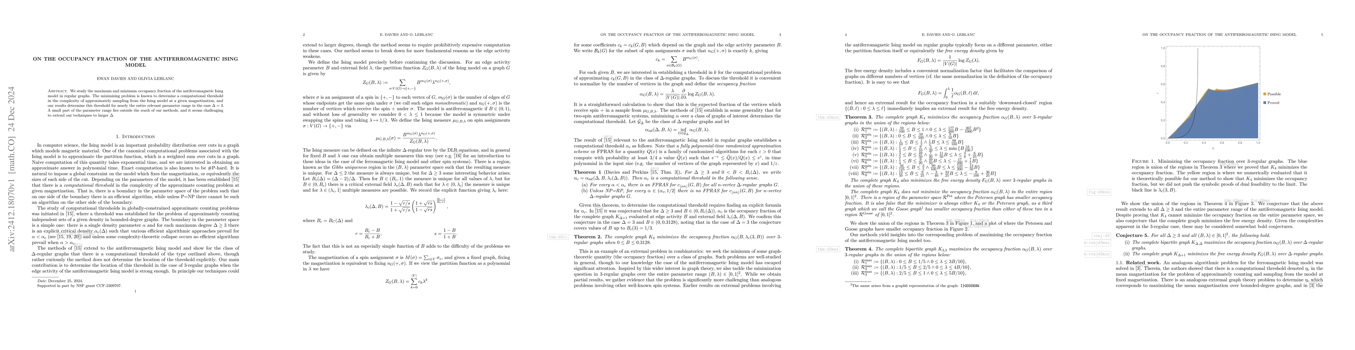 Thumbnail for On the occupancy fraction of the antiferromagnetic Ising model
