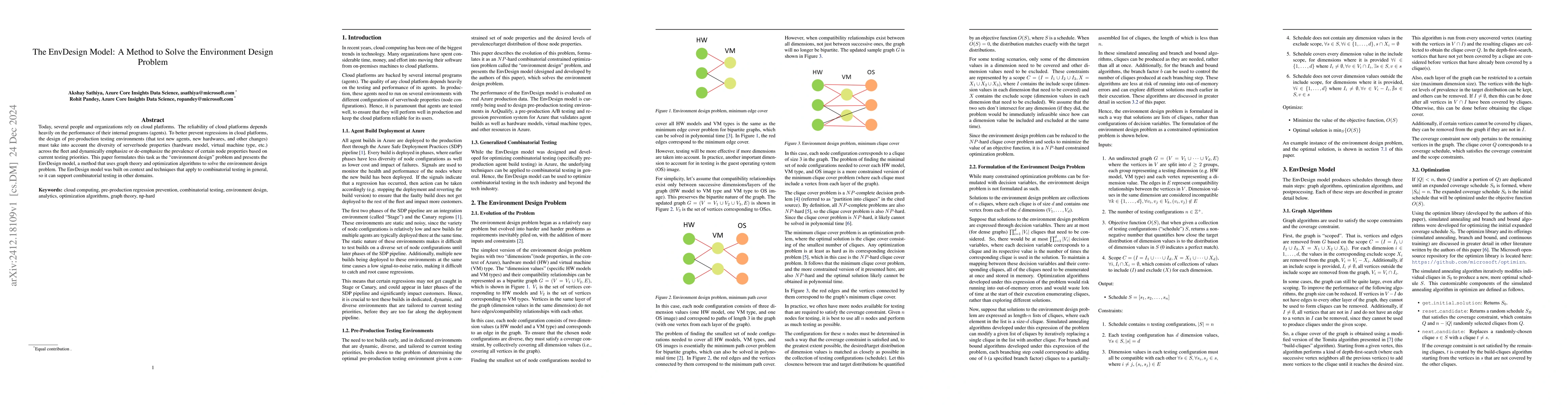 Thumbnail for The EnvDesign Model: A Method to Solve the Environment Design Problem