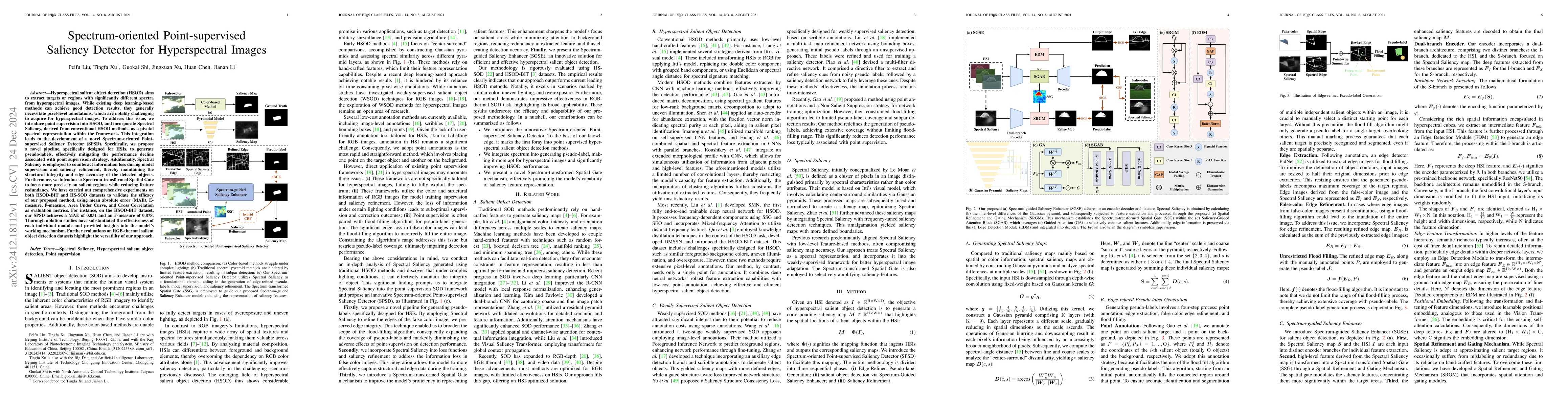 Thumbnail for Spectrum-oriented Point-supervised Saliency Detector for Hyperspectral
  Images