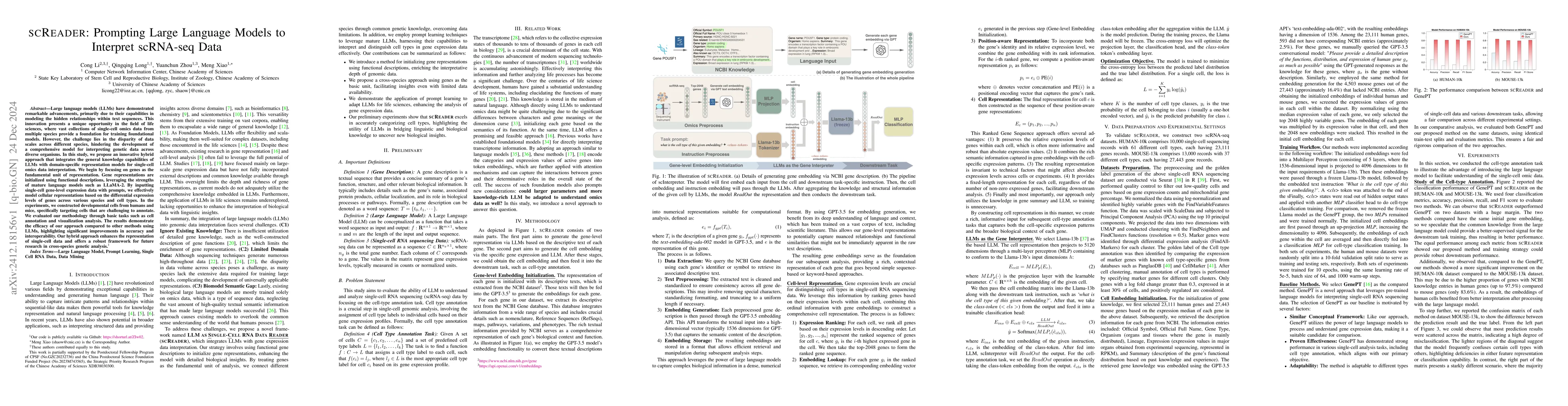 Thumbnail for scReader: Prompting Large Language Models to Interpret scRNA-seq Data