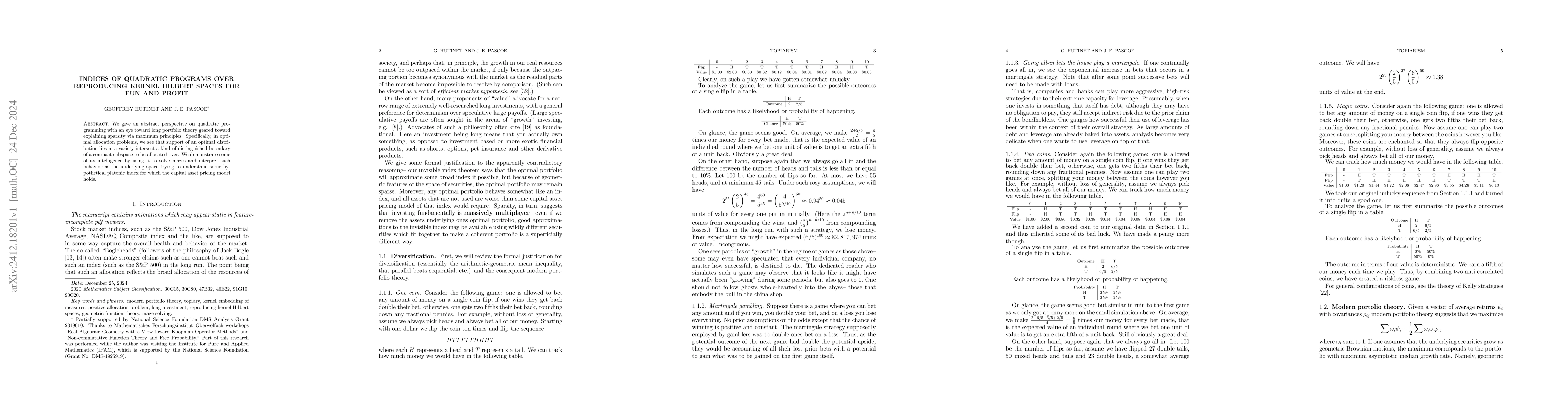 Thumbnail for Indices of quadratic programs over reproducing kernel Hilbert spaces for
  fun and profit