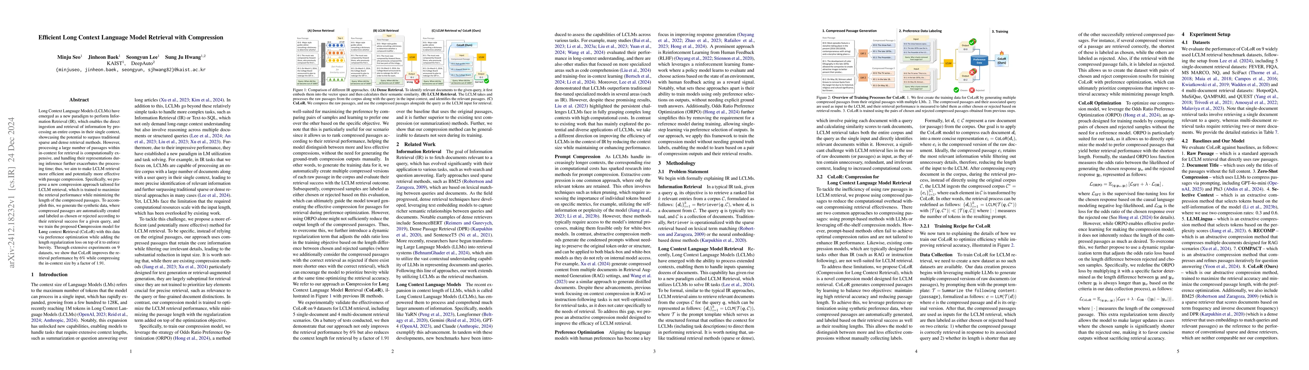 Thumbnail for Efficient Long Context Language Model Retrieval with Compression
