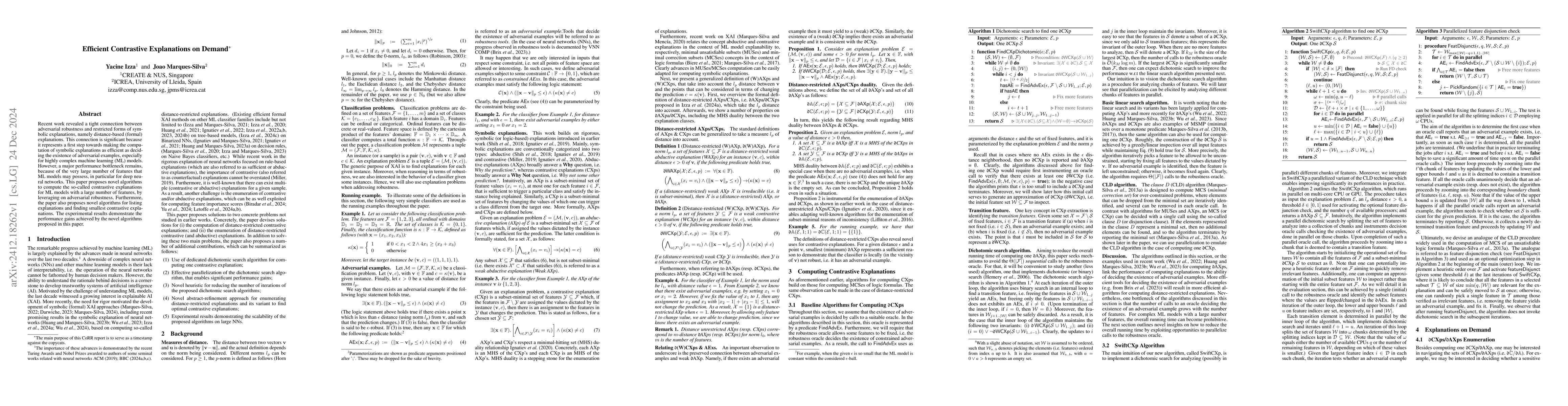 Thumbnail for Efficient Contrastive Explanations on Demand