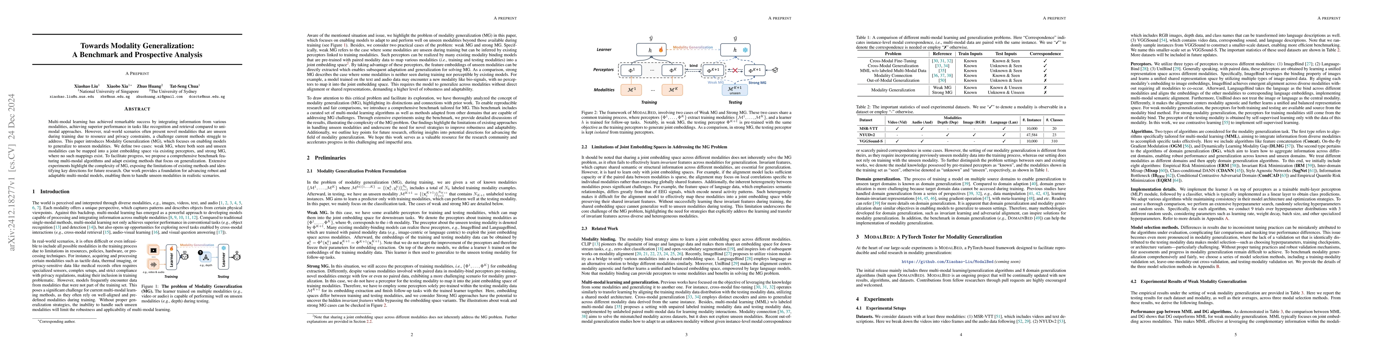 Thumbnail for Towards Modality Generalization: A Benchmark and Prospective Analysis