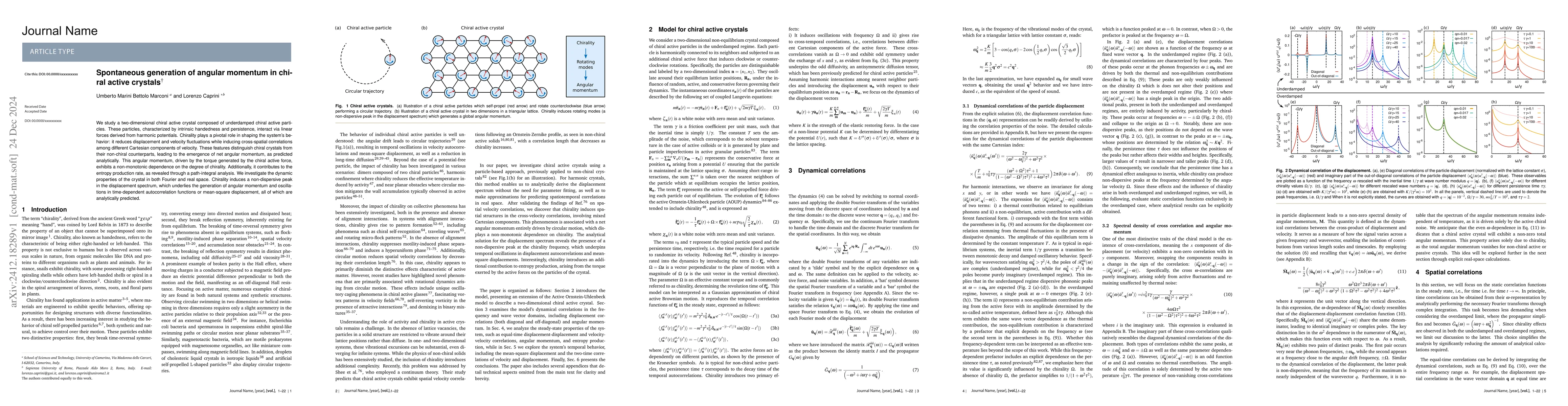 Thumbnail for Spontaneous generation of angular momentum in chiral active crystals