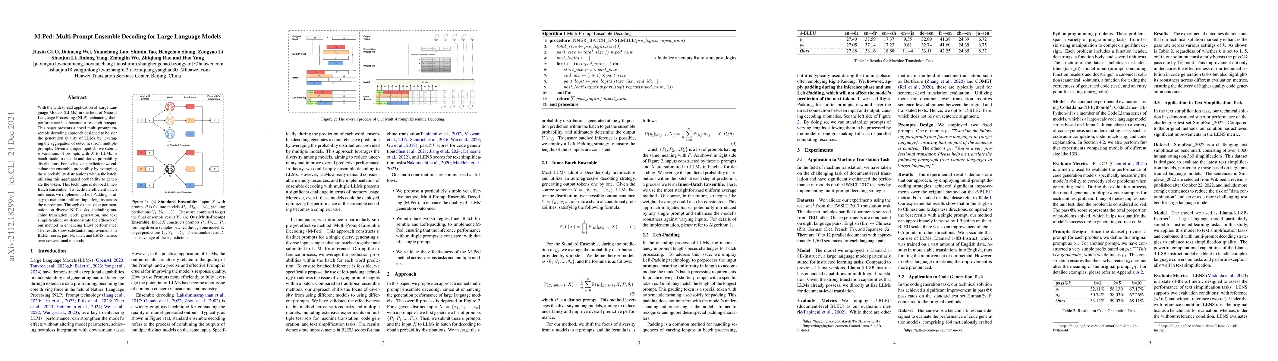 Thumbnail for M-Ped: Multi-Prompt Ensemble Decoding for Large Language Models