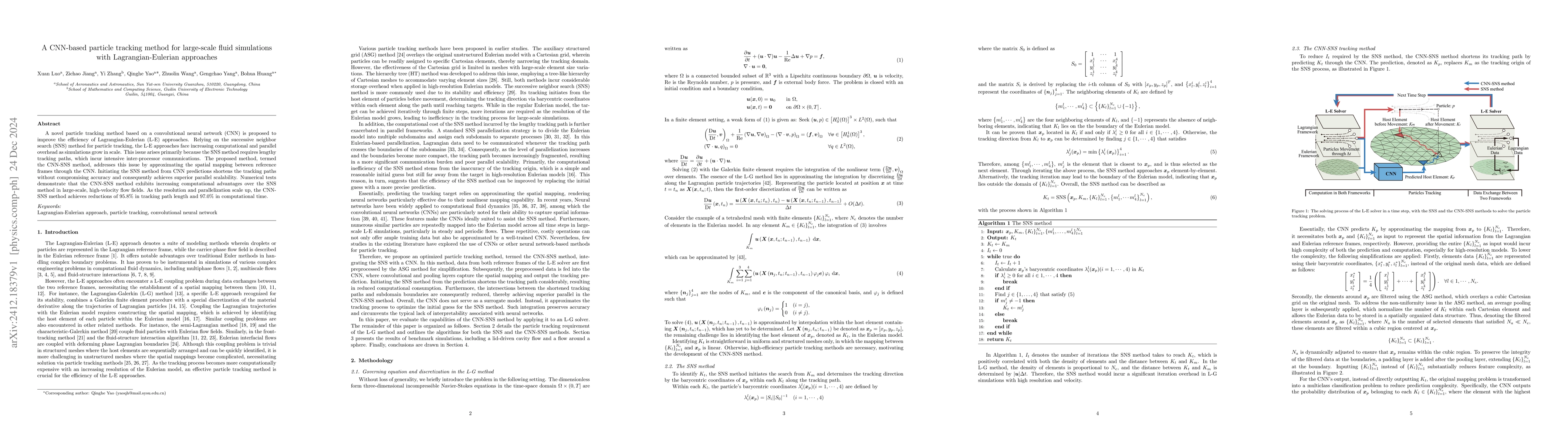 Thumbnail for A CNN-based particle tracking method for large-scale fluid simulations
  with Lagrangian-Eulerian approaches