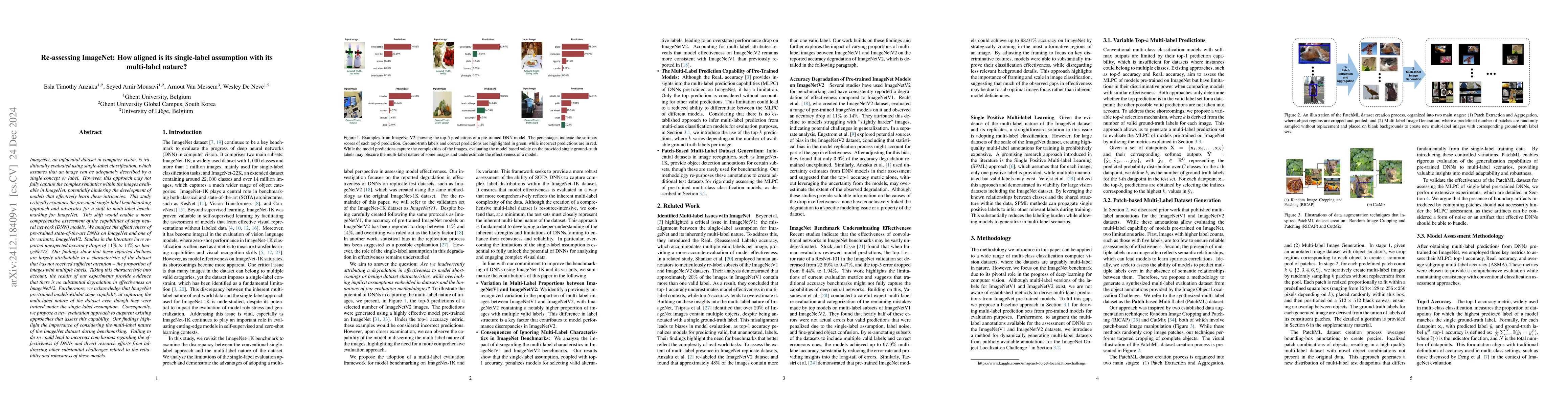 Thumbnail for Re-assessing ImageNet: How aligned is its single-label assumption with
  its multi-label nature?