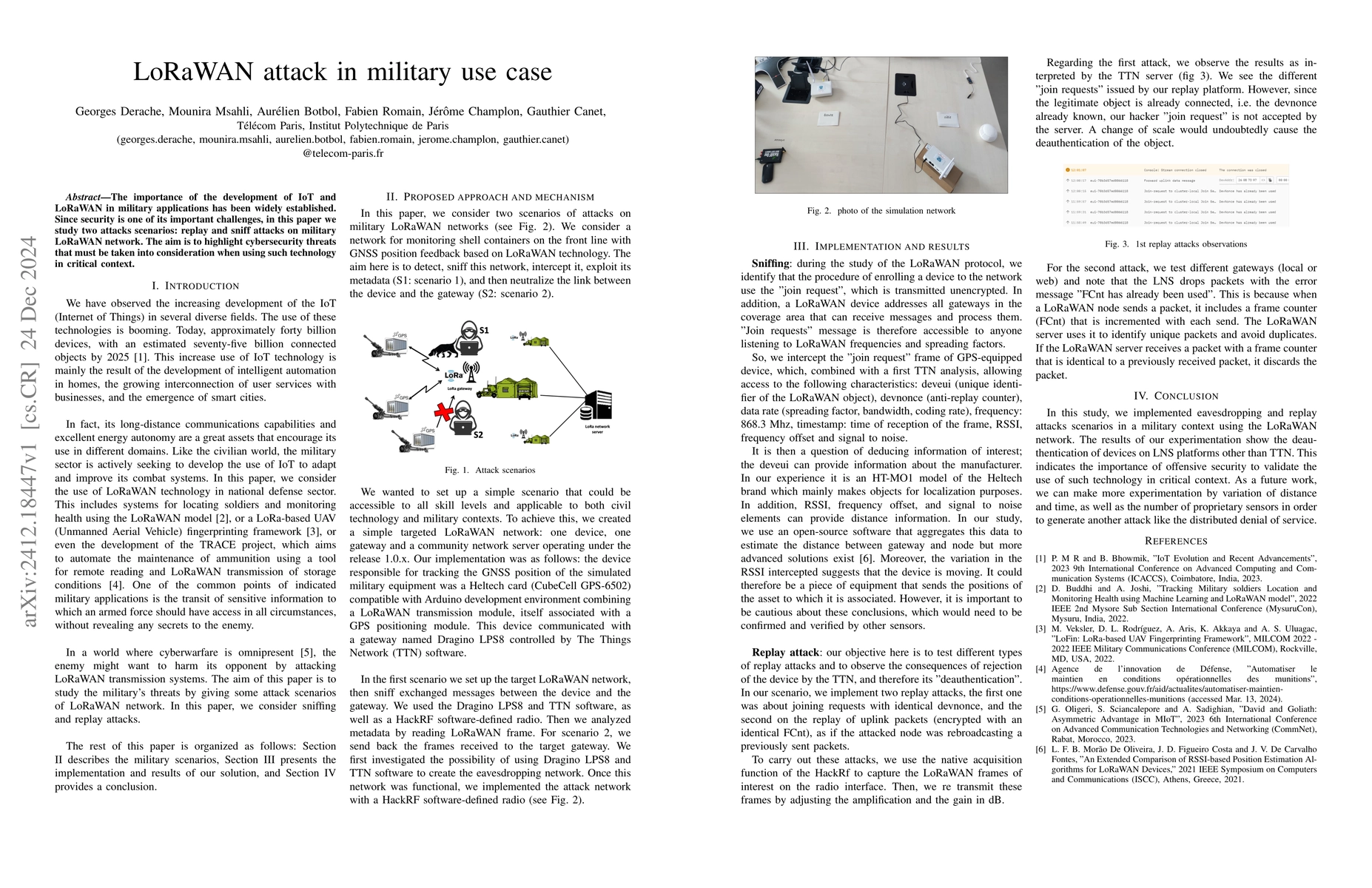 Thumbnail for LoRaWAN attack in military use case