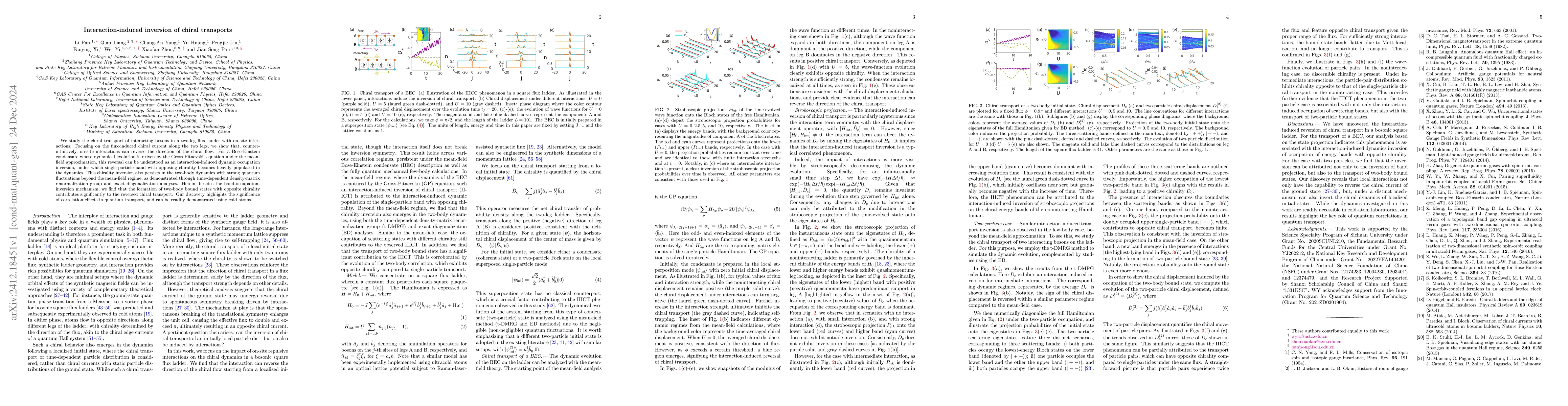 Thumbnail for Interaction-induced inversion of chiral transports