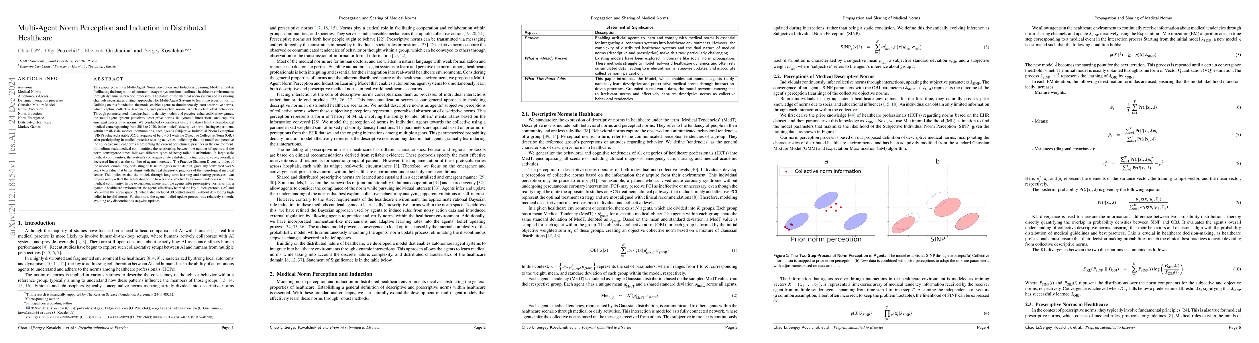Thumbnail for Multi-Agent Norm Perception and Induction in Distributed Healthcare