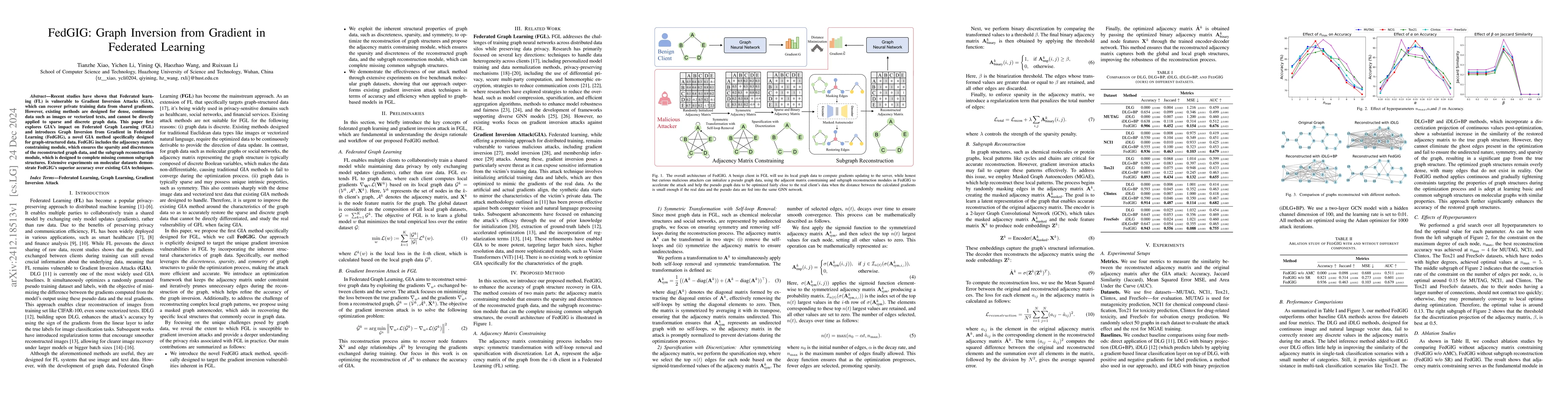 Thumbnail for FedGIG: Graph Inversion from Gradient in Federated Learning