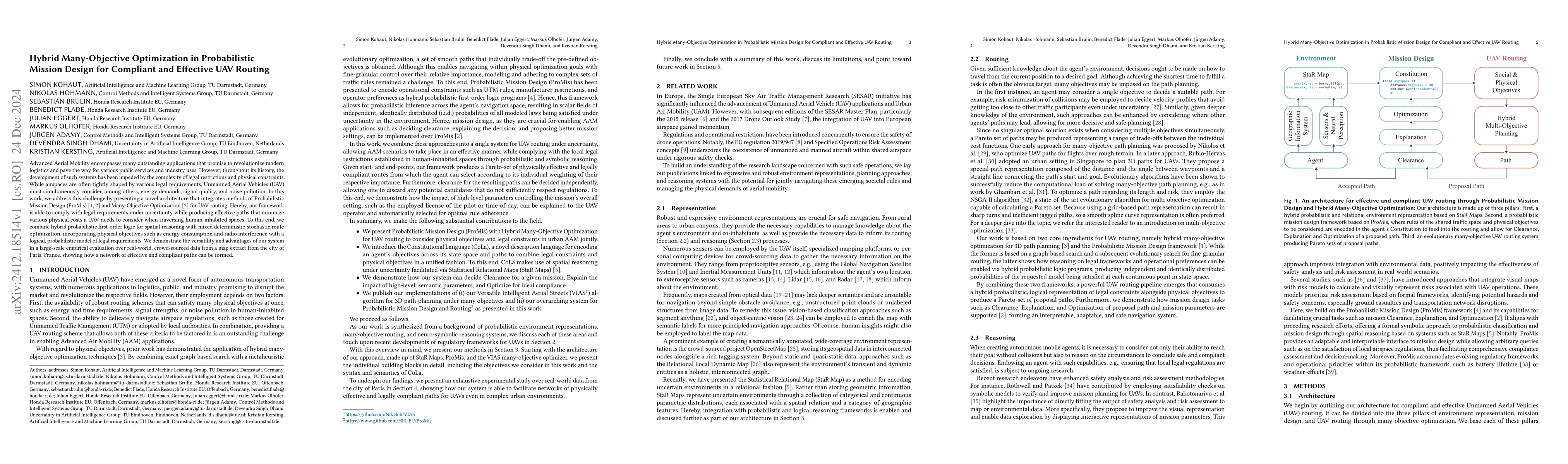 Thumbnail for Hybrid Many-Objective Optimization in Probabilistic Mission Design for
  Compliant and Effective UAV Routing