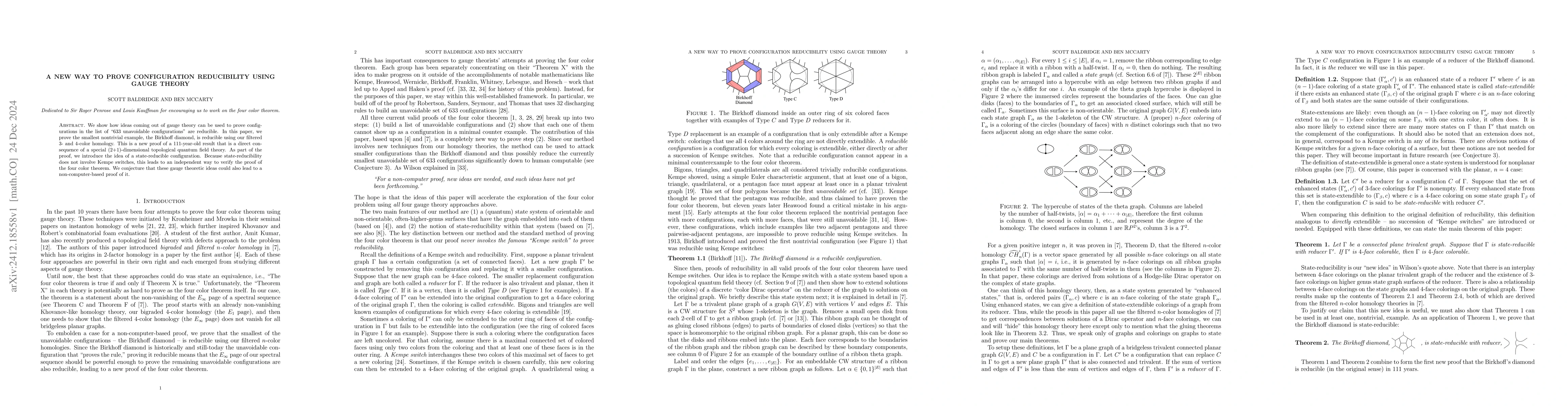Thumbnail for A new way to prove configuration reducibility using gauge theory
