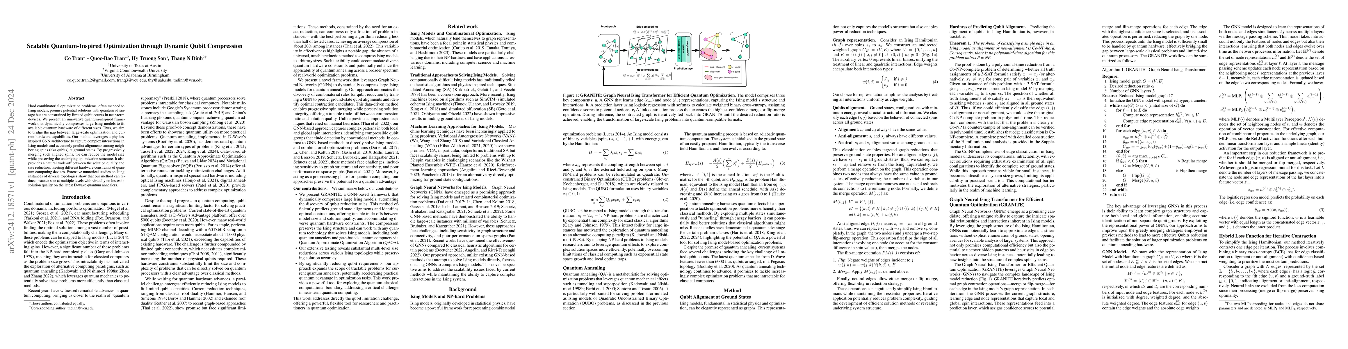 Thumbnail for Scalable Quantum-Inspired Optimization through Dynamic Qubit Compression