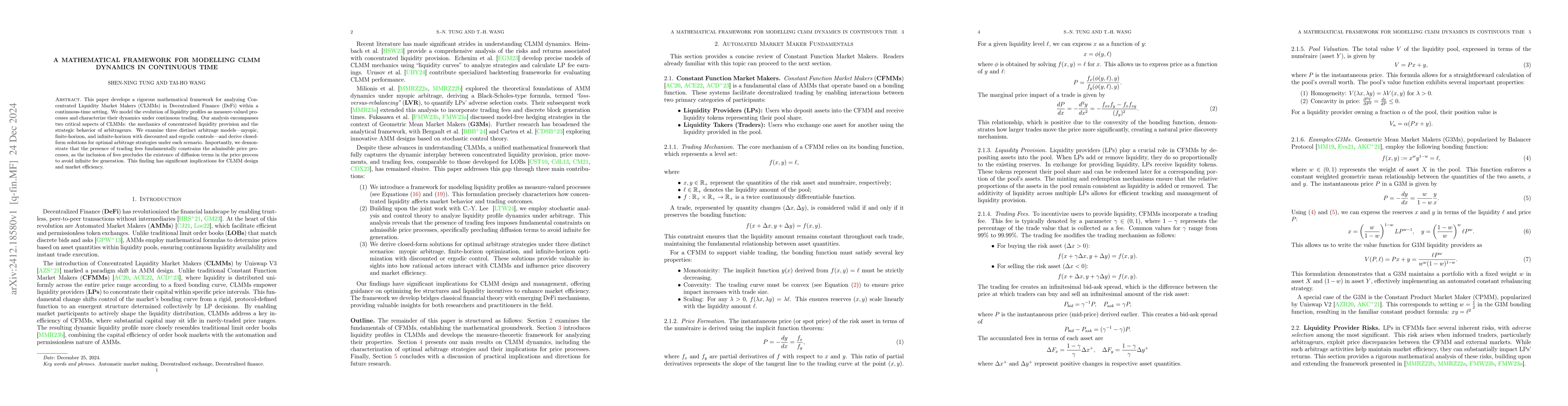 Thumbnail for A mathematical framework for modelling CLMM dynamics in continuous time
