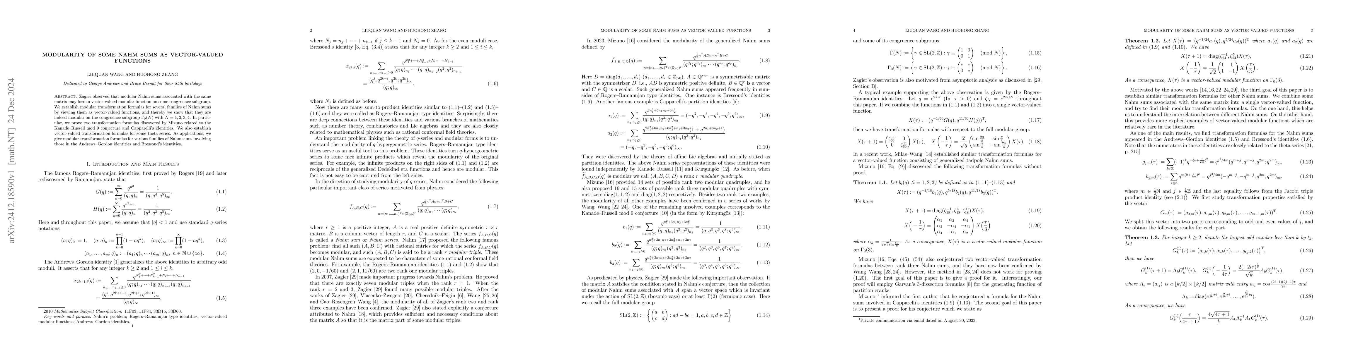 Thumbnail for Modularity of Some Nahm Sums as Vector-valued Functions