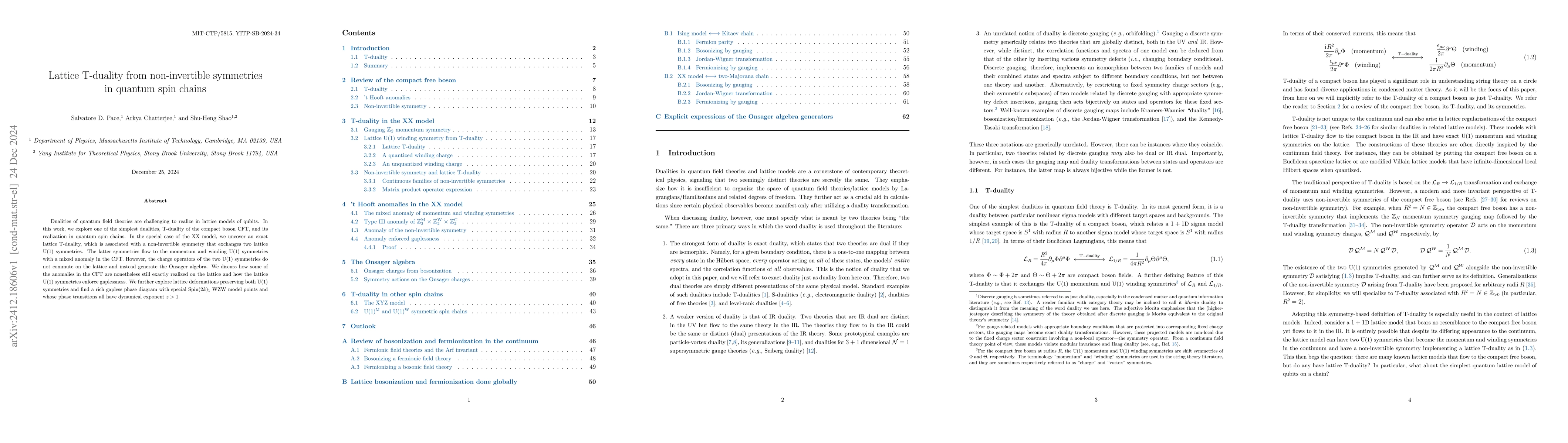 Thumbnail for Lattice T-duality from non-invertible symmetries in quantum spin chains