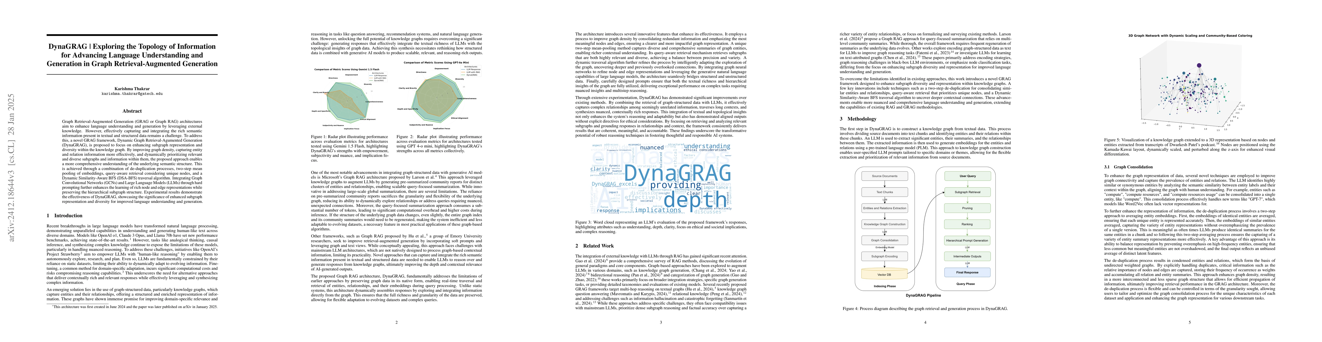 Thumbnail for DynaGRAG: Improving Language Understanding and Generation through
  Dynamic Subgraph Representation in Graph Retrieval-Augmented Generation