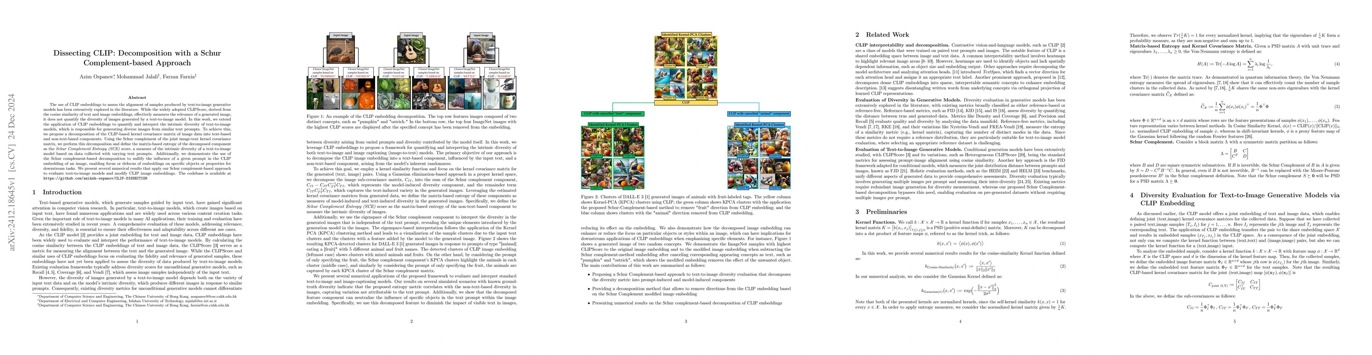 Thumbnail for Dissecting CLIP: Decomposition with a Schur Complement-based Approach