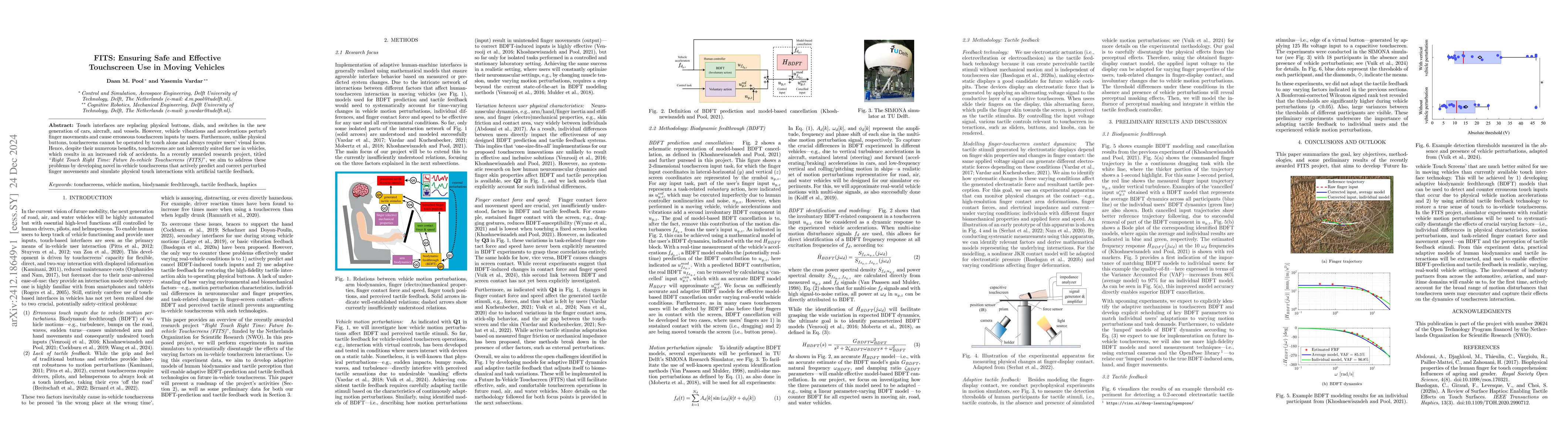 Thumbnail for FITS: Ensuring Safe and Effective Touchscreen Use in Moving Vehicles