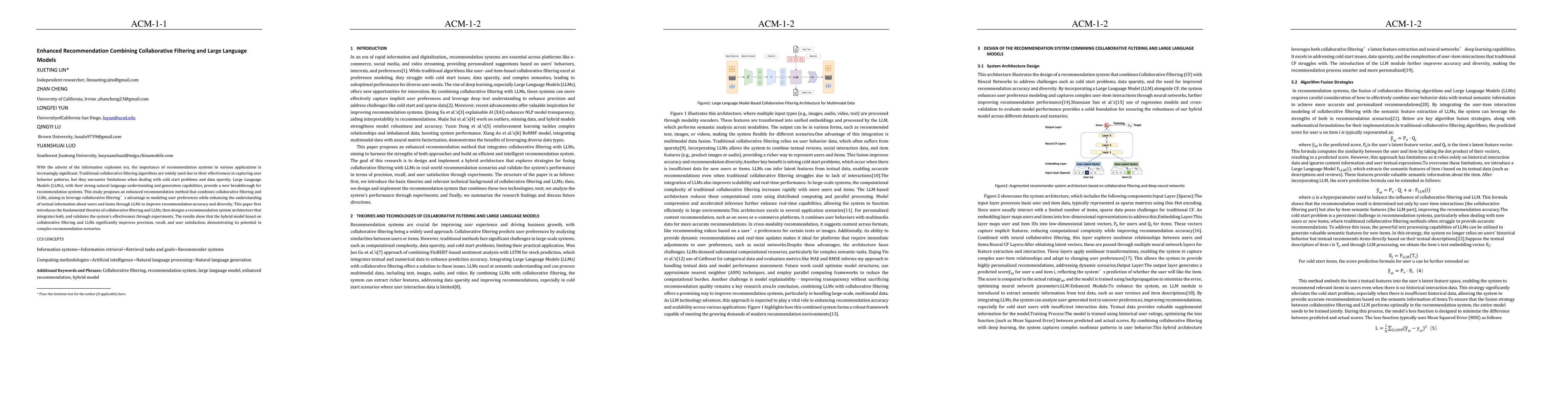 Thumbnail for Enhanced Recommendation Combining Collaborative Filtering and Large
  Language Models