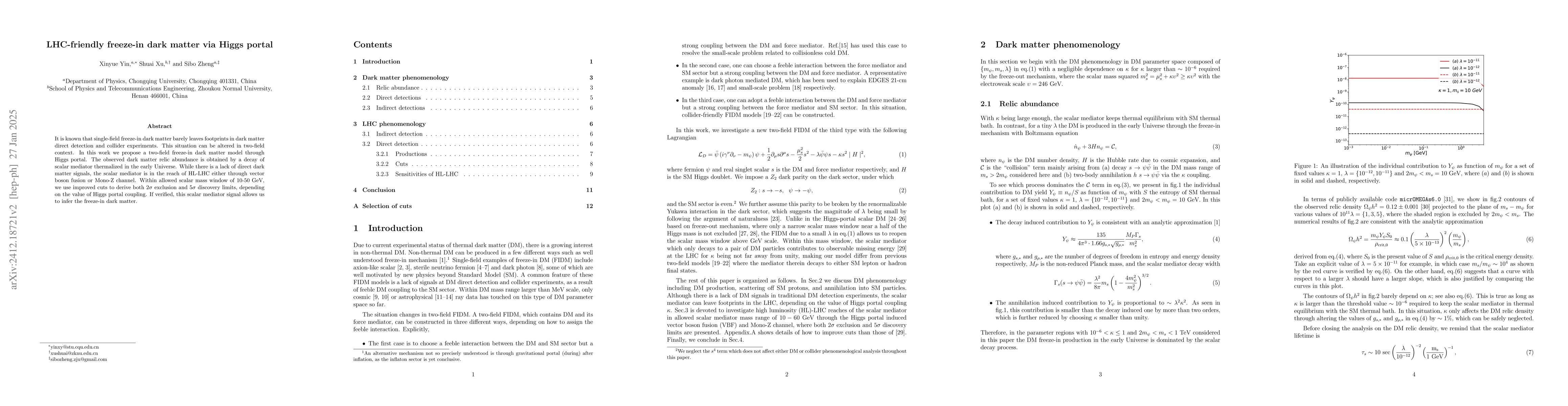 Thumbnail for LHC-friendly freeze-in dark matter via Higgs portal