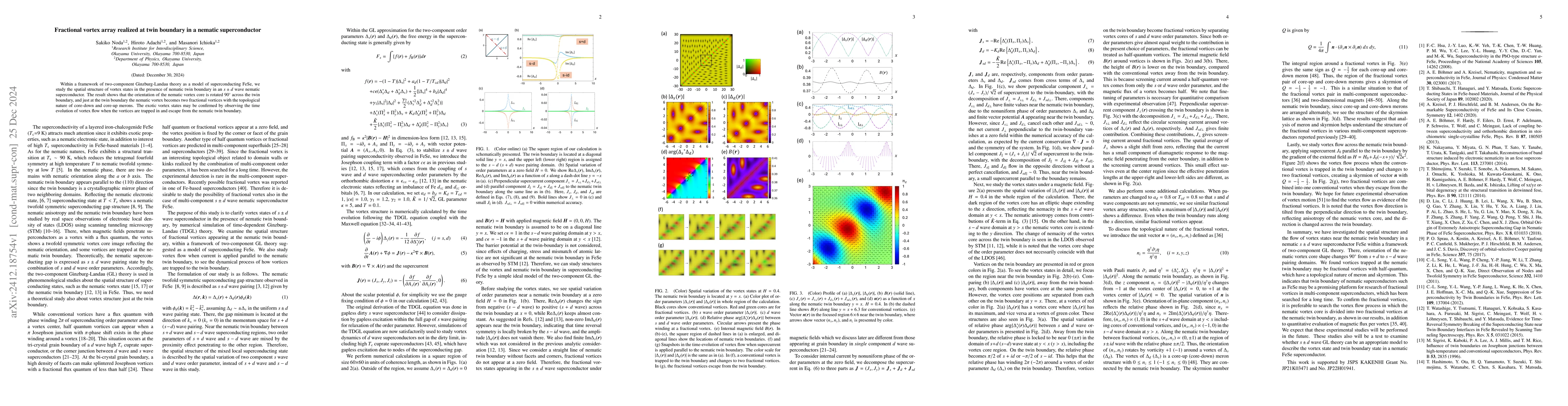 Thumbnail for Fractional vortex array realized at twin boundary in a nematic
  superconductor