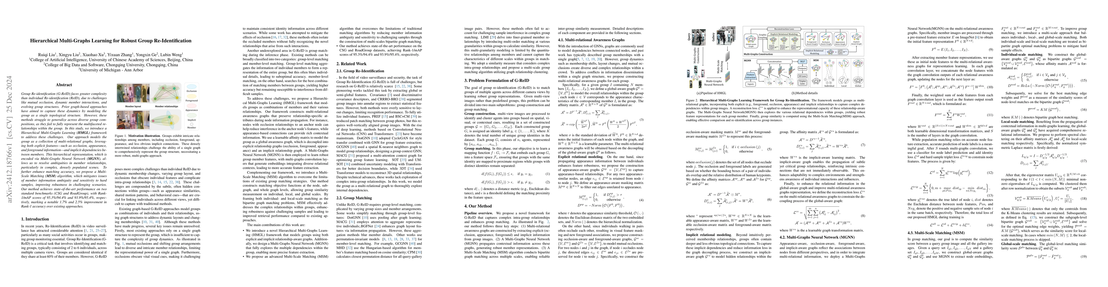 Thumbnail for Hierarchical Multi-Graphs Learning for Robust Group Re-Identification