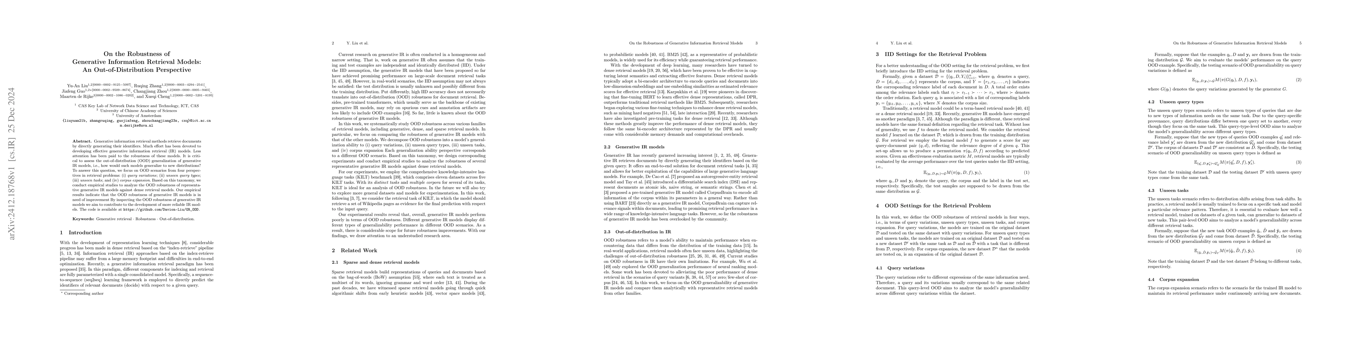 Thumbnail for On the Robustness of Generative Information Retrieval Models