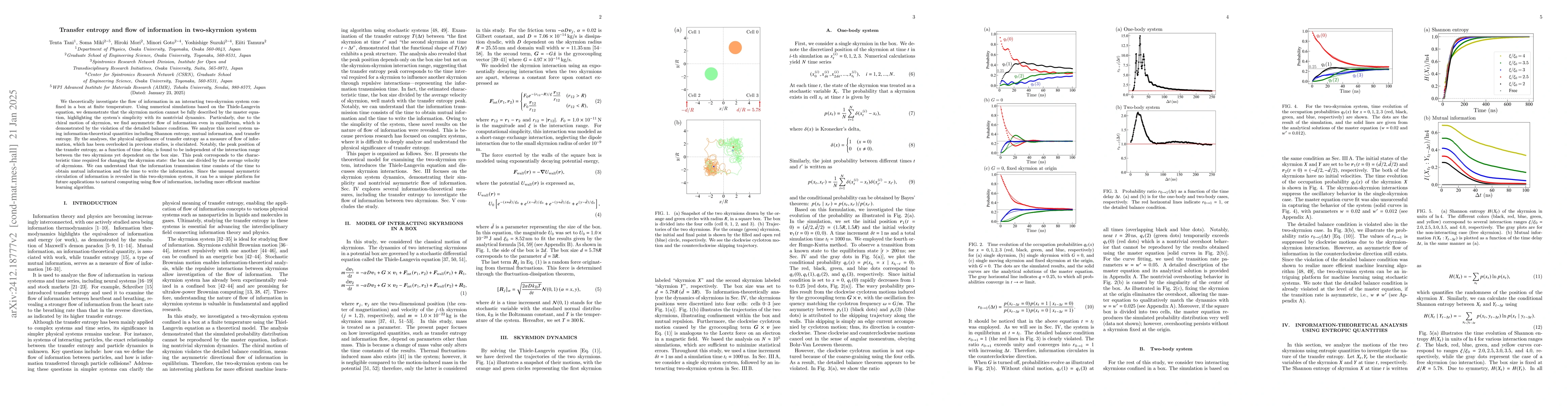 Thumbnail for Information-theoretical analysis of skyrmion dynamics at finite
  temperature in a box -- a simulation study