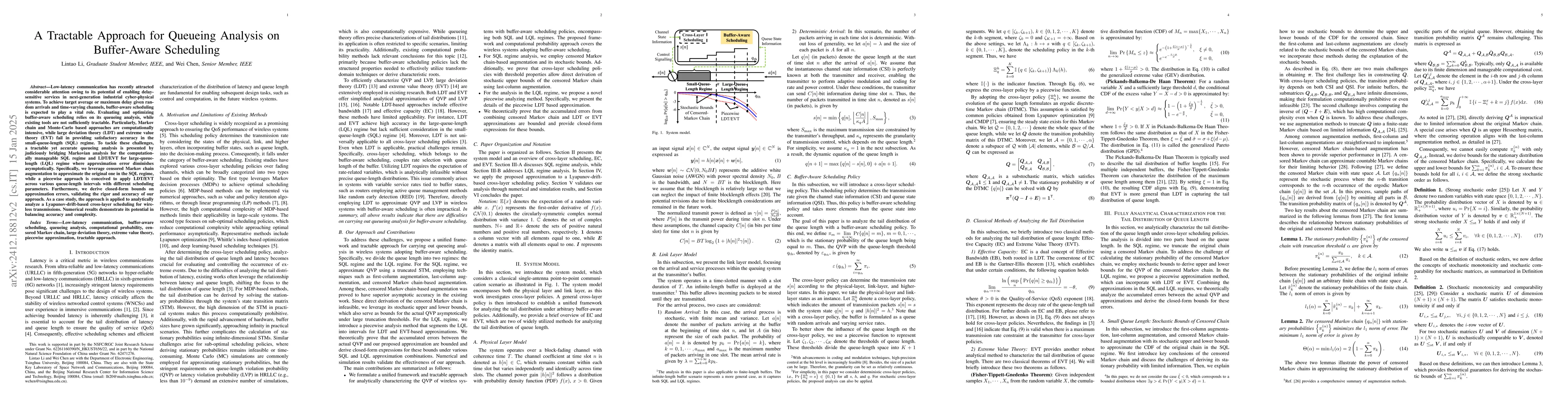 Thumbnail for A Tractable Approach for Queueing Analysis on Buffer-Aware Scheduling