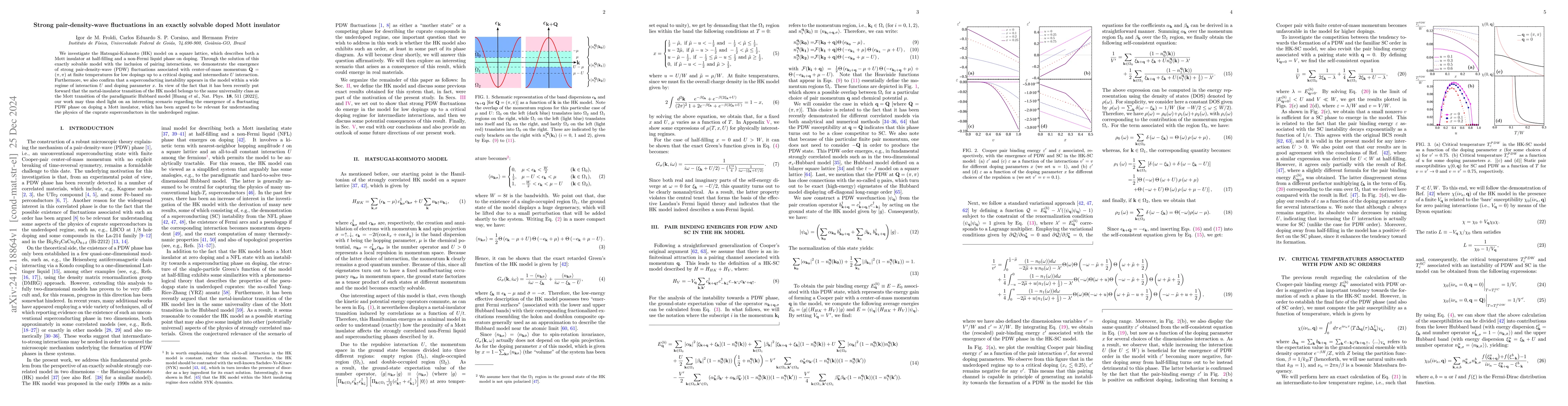 Thumbnail for Strong pair-density-wave fluctuations in an exactly solvable doped Mott
  insulator