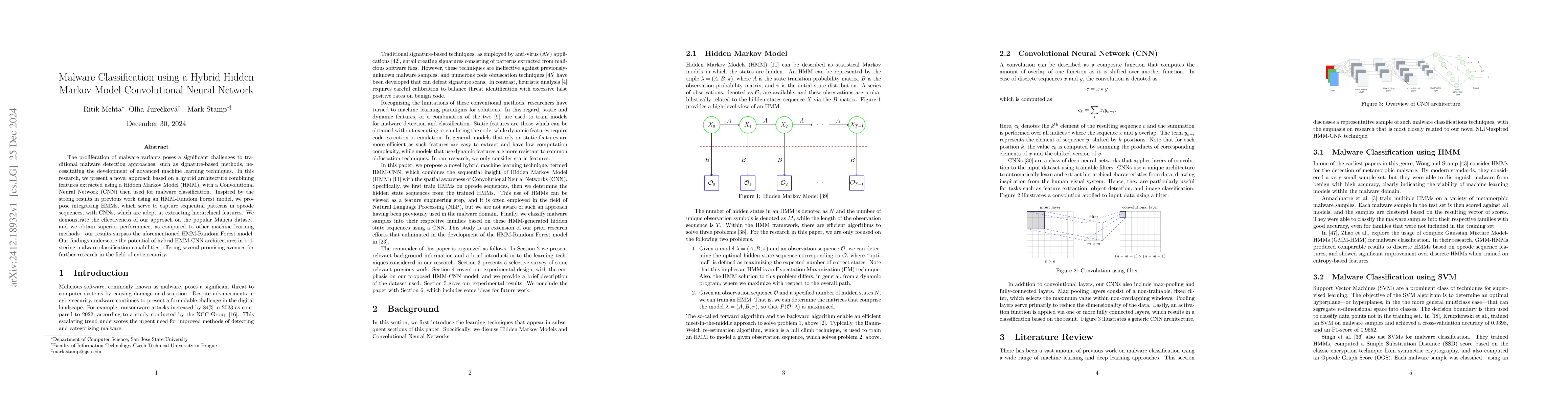 Thumbnail for Malware Classification using a Hybrid Hidden Markov Model-Convolutional
  Neural Network
