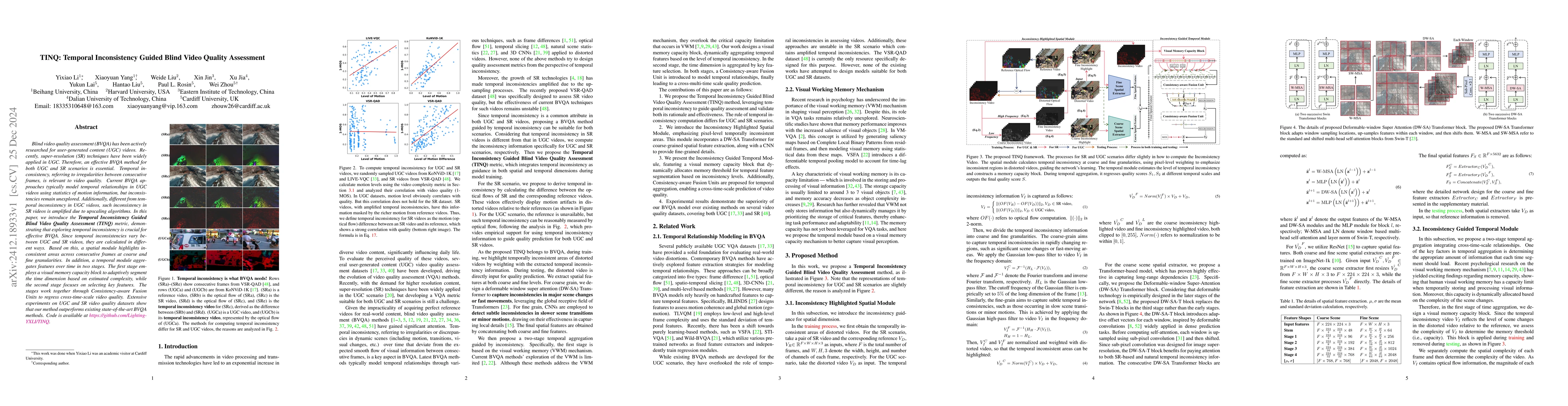 Thumbnail for TINQ: Temporal Inconsistency Guided Blind Video Quality Assessment