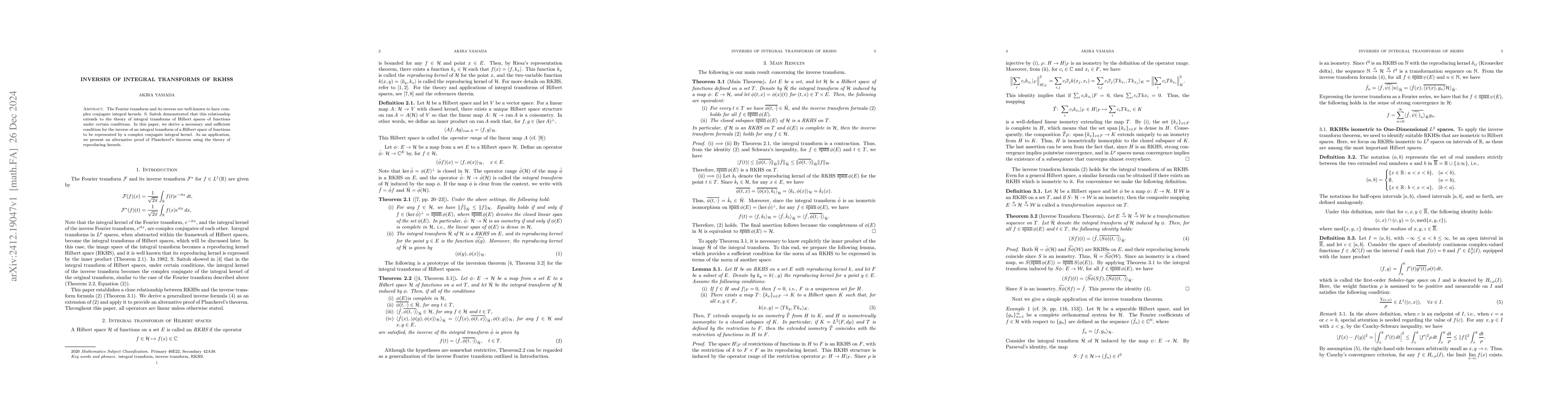Thumbnail for Inverses of integral transforms of RKHSs