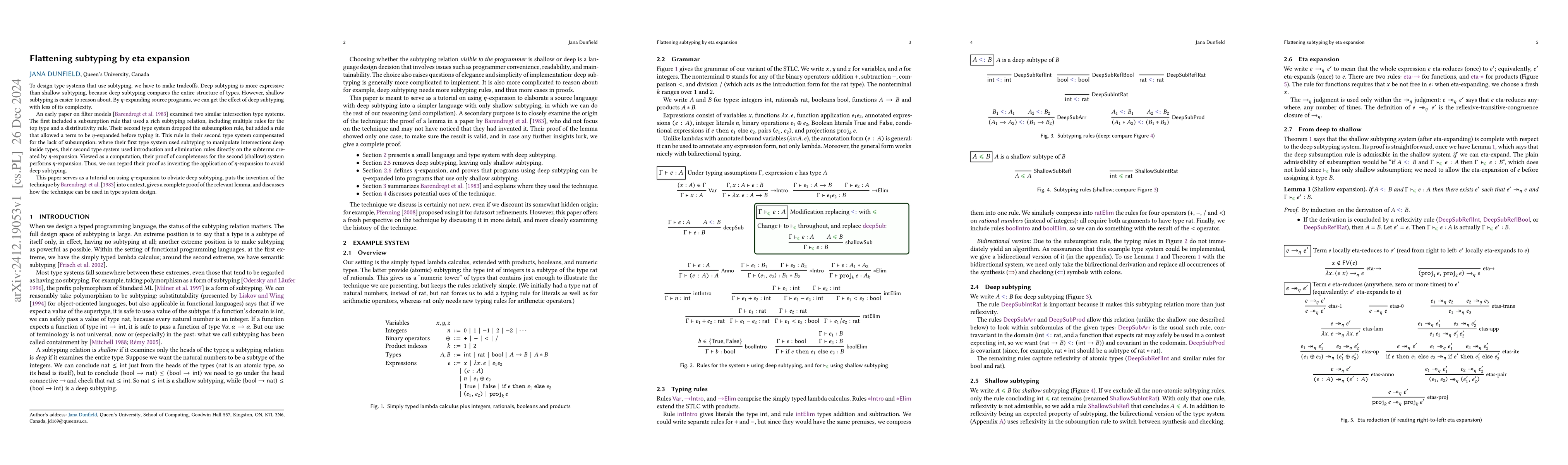 Thumbnail for Flattening subtyping by eta expansion