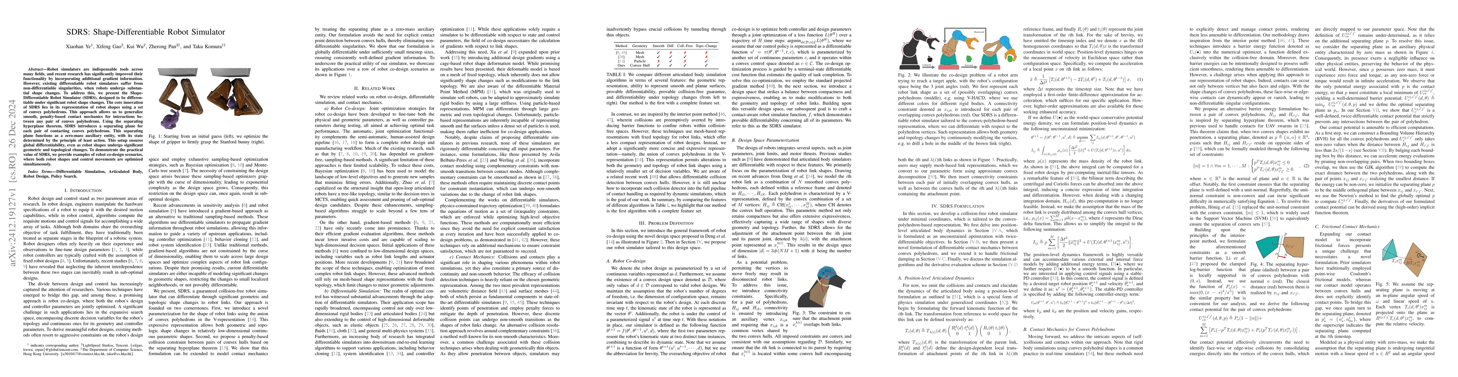 Thumbnail for SDRS: Shape-Differentiable Robot Simulator
