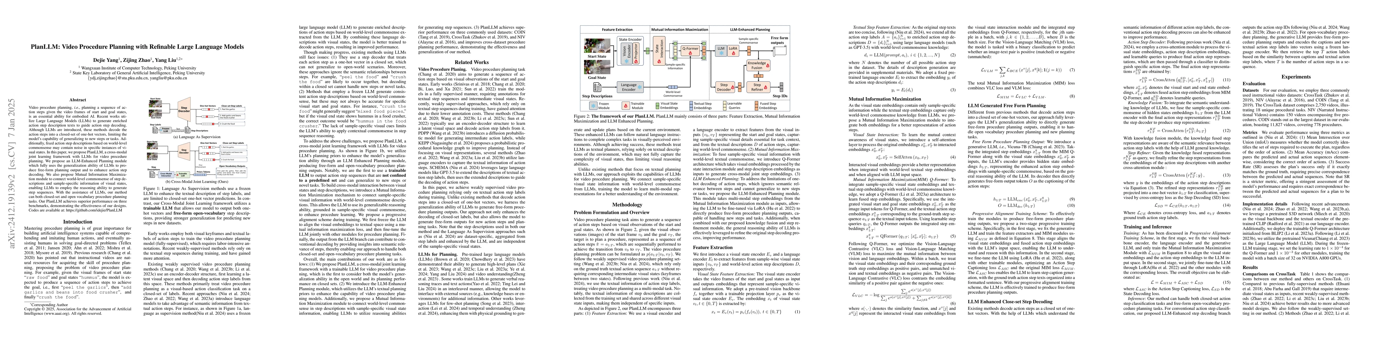 Thumbnail for PlanLLM: Video Procedure Planning with Refinable Large Language Models