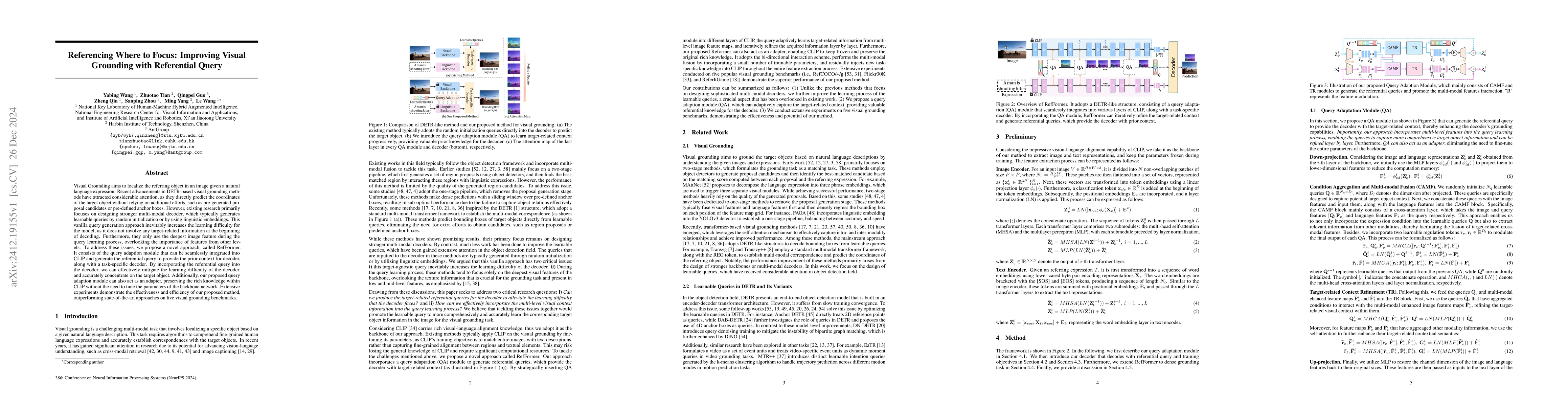 Thumbnail for Referencing Where to Focus: Improving VisualGrounding with Referential
  Query