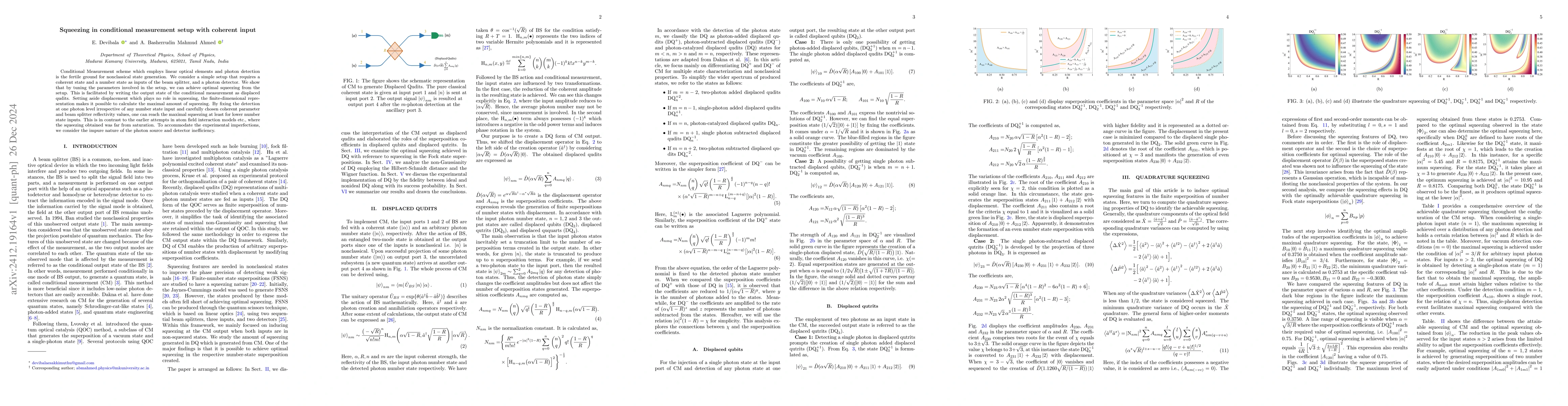 Thumbnail for Squeezing in conditional measurement setup with coherent input