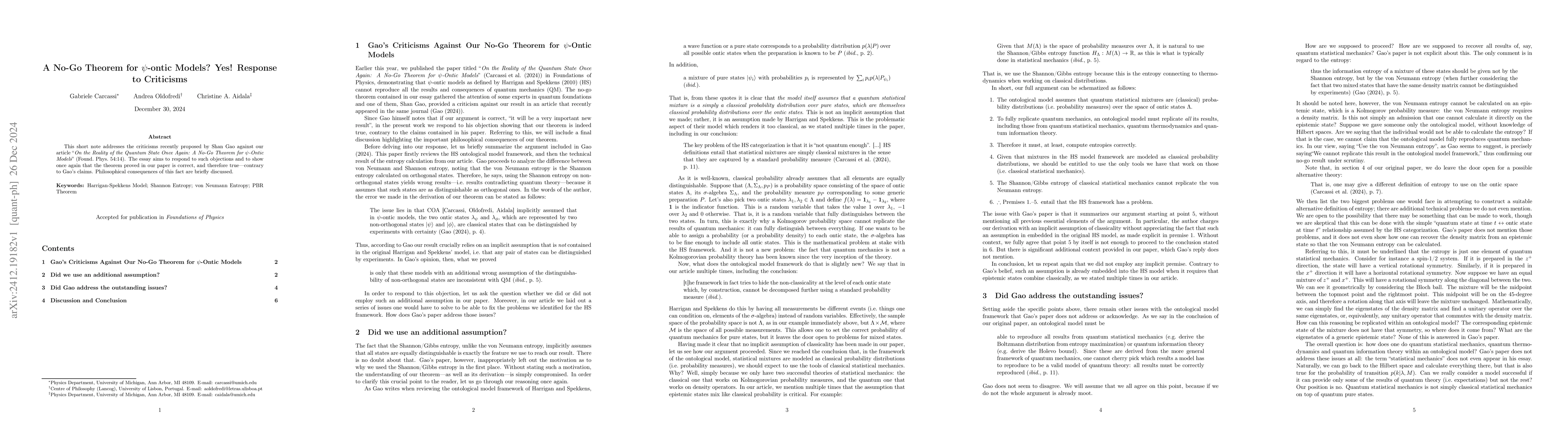 Thumbnail for A No-Go Theorem for ψ-ontic Models? Yes! Response to Criticisms